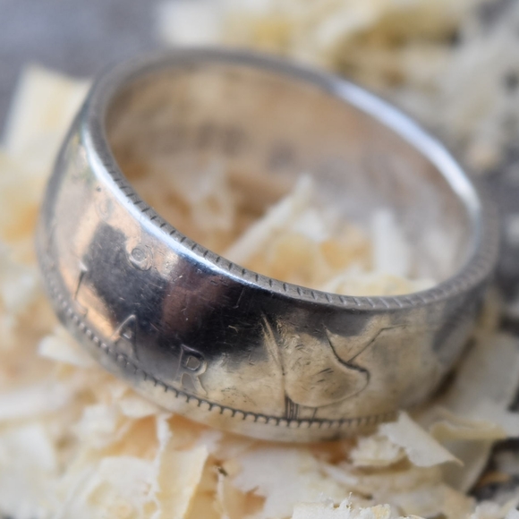 NEW Handmade Canadian Silver Dollar Ring - Picture 2 of 4